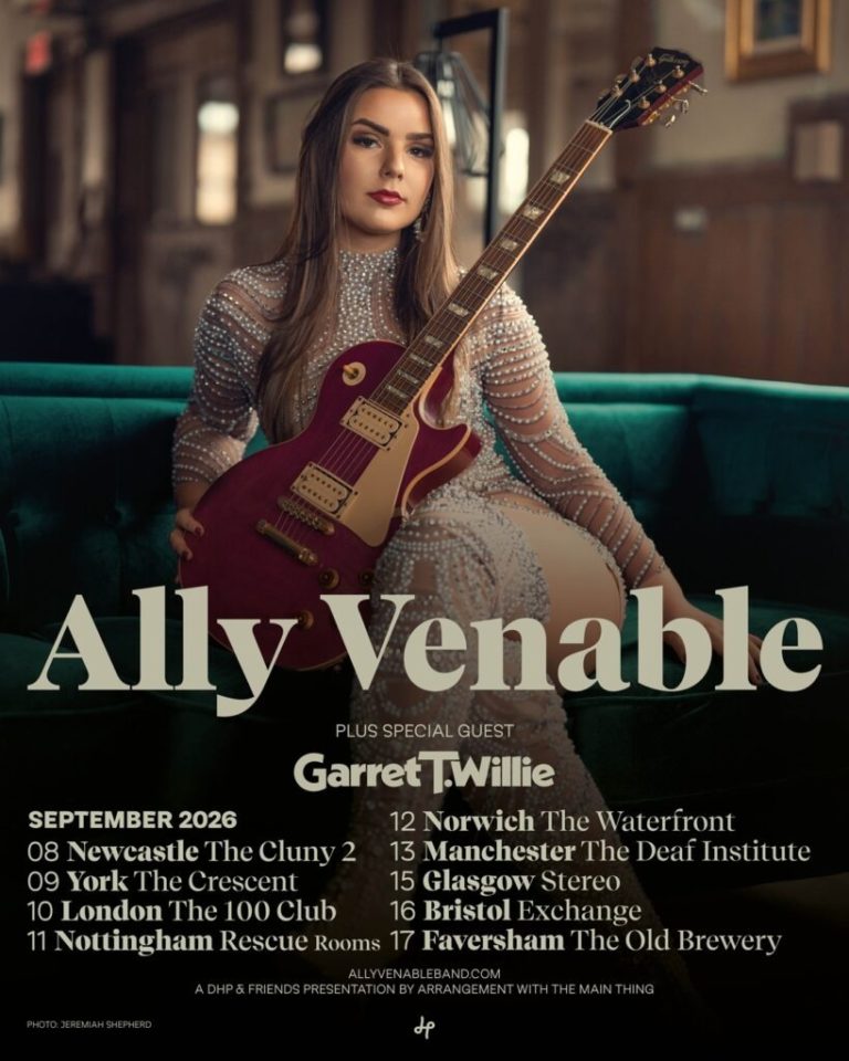 Blues Rock Guitarist Ally Venable Announces September 2026 UK Tour