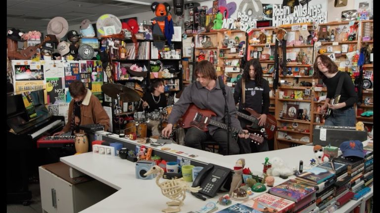 Geese Performs Stripped Back Set For NPR Tiny Desk Concert