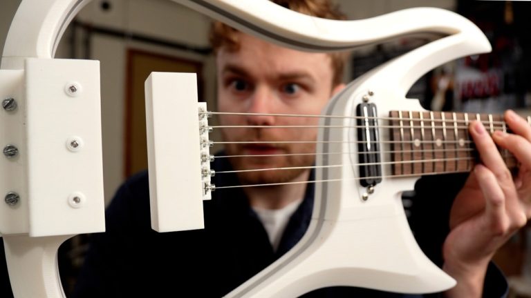 Swedish Engineer Mattias Krantz Creates Electric Guitar With Magnetically Hovering Strings