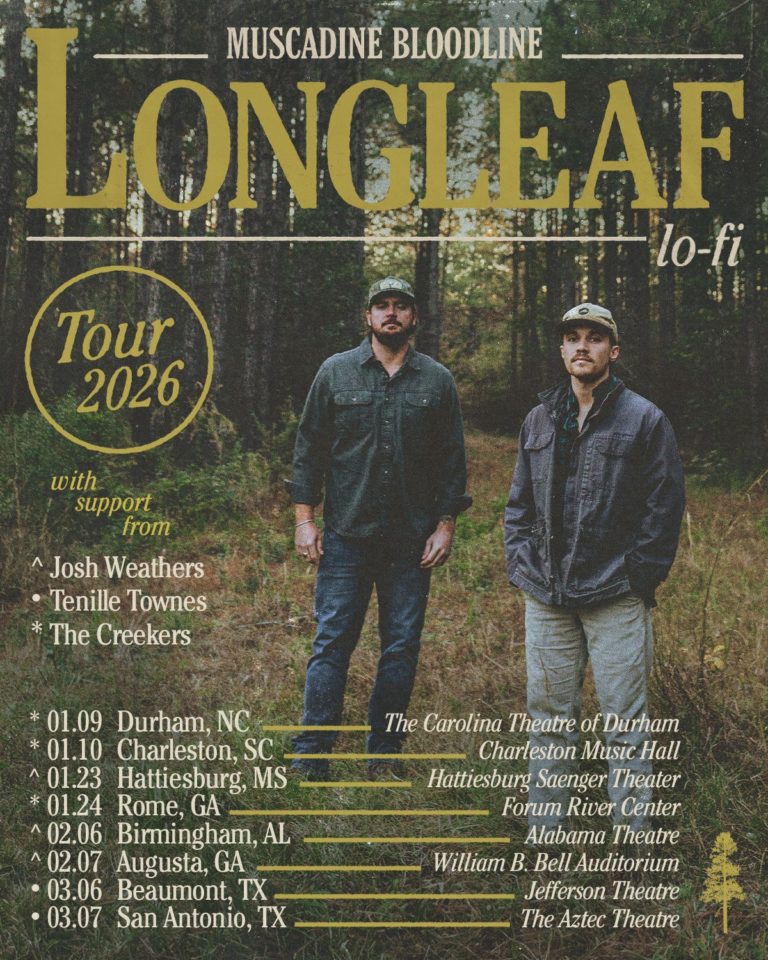 Independent Country Duo Muscadine Bloodline Announce “Longleaf Lo-fi” Tour Following Their Massive Sold-Out Vinyl Launch