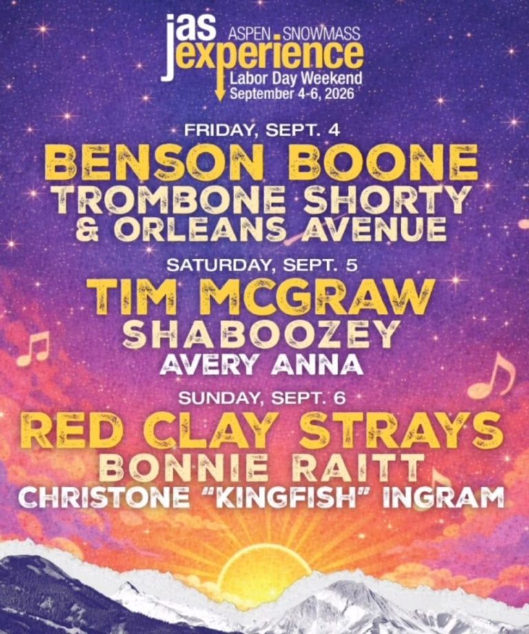 Benson Boone, Tim McGraw And Bonnie Raitt Lead Jazz Aspen Snowmass 2026