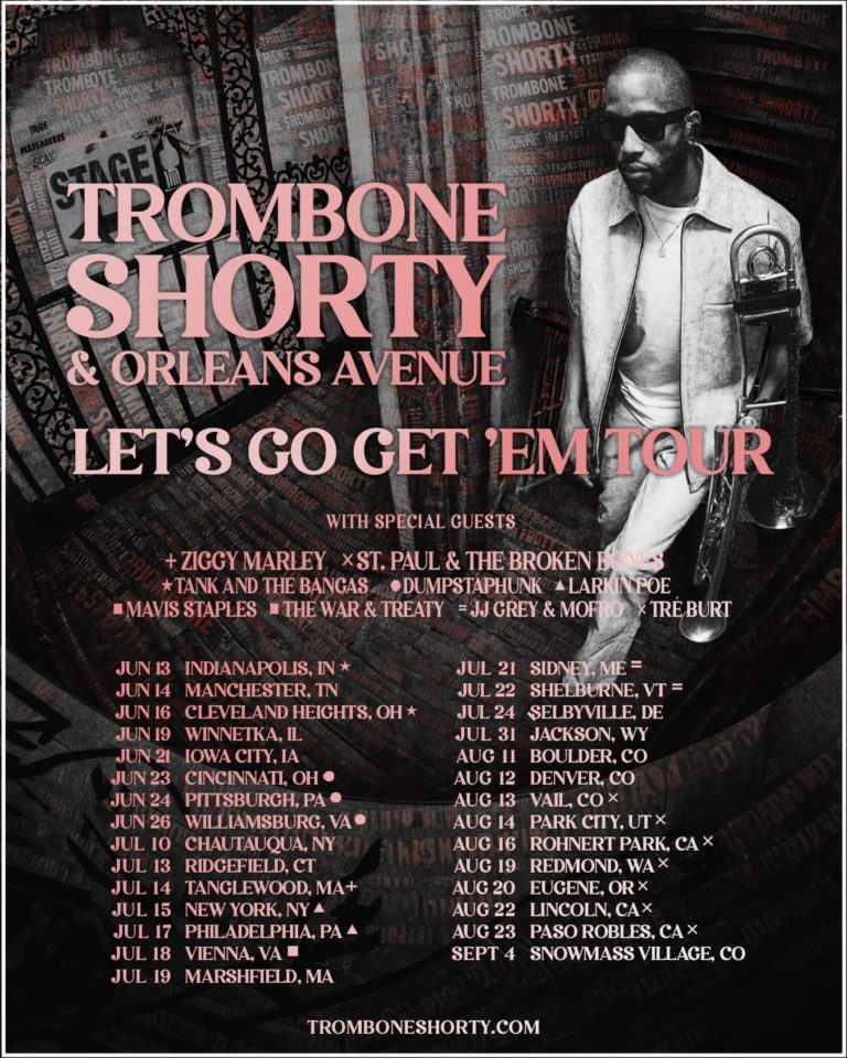 Trombone Shorty Launches “Let’s Go Get ’Em Tour” And West Coast Co-Headline