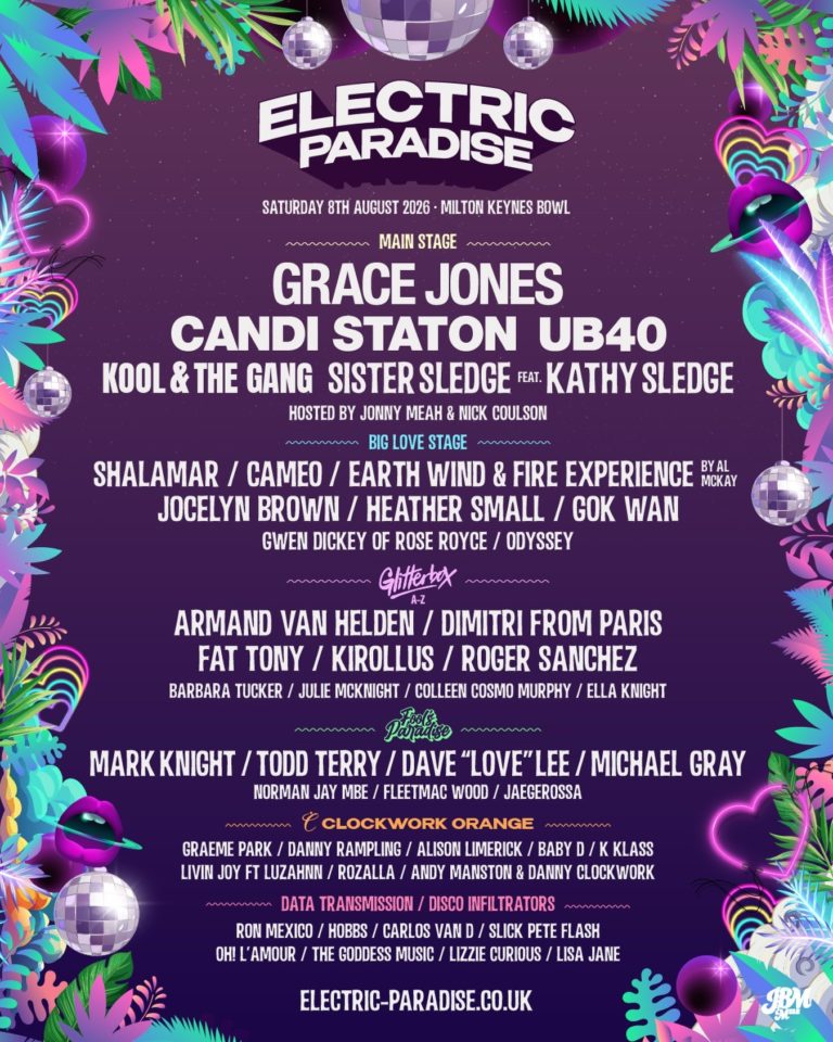 Grace Jones, Candi Staton and UB40 Lead Electric Paradise, the UK’s New Disco, Funk and Soul Festival