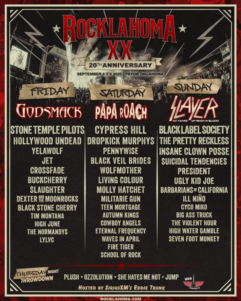 Rocklahoma Marks 20 Years With Slayer, Papa Roach and Godsmack