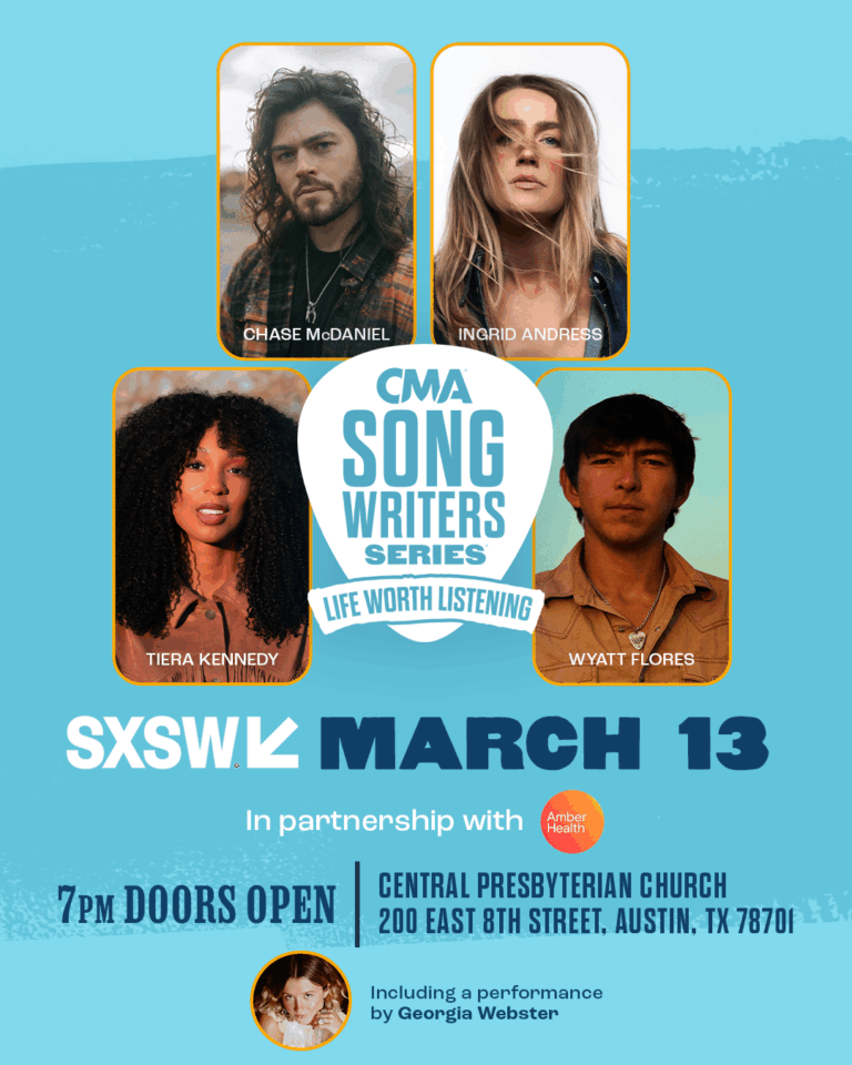 The Country Music Association Brings Mental Health Panel and Songwriters Series to SXSW 2026