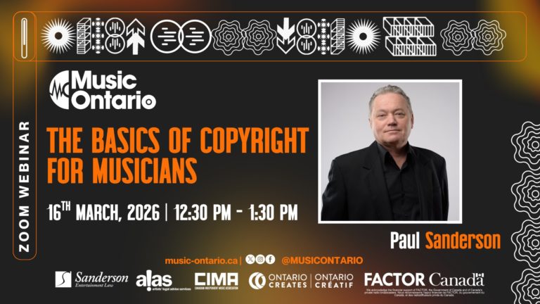 Music Lawyer Paul Sanderson Hosts “Own Your Sound” Copyright Webinar