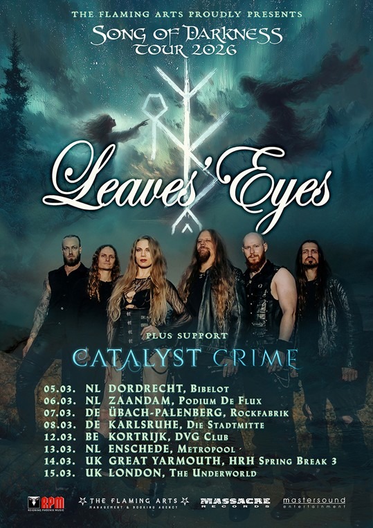 Symphonic Viking Metal Force Leaves’ Eyes Unleash New EP ‘Song Of Darkness’