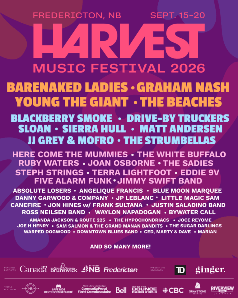 Barenaked Ladies, Graham Nash, The Beaches, And Sloan Lead A Stacked 36th Harvest Music Festival In Fredericton