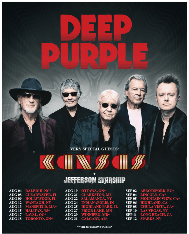 Deep Purple Announce North American Summer Tour With Kansas and Jefferson Starship
