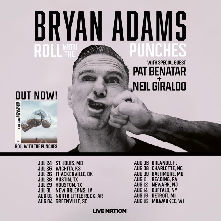 Bryan Adams Hits the Road This Summer With Pat Benatar and Neil Giraldo on All U.S. Dates