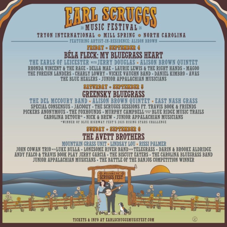 Avett Brothers, Béla Fleck And Greensky Bluegrass Lead 2026 Earl Scruggs Music Festival