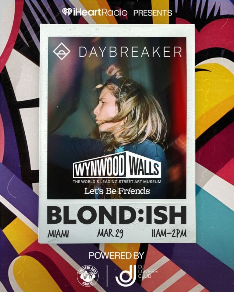 BLOND:ISH Headlines Daybreaker’s Miami Music Week Gathering at Wynwood Walls This Sunday