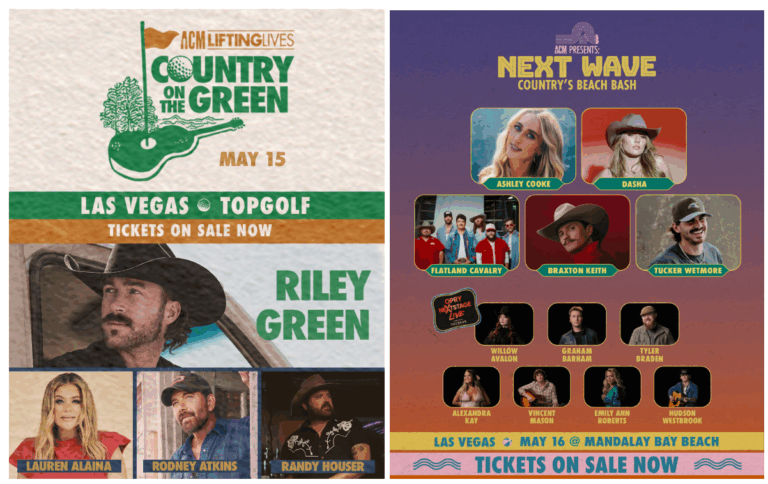 The 61st ACM Awards Week Just Got Bigger With Lauren Alaina, Rodney Atkins, Randy Houser, Ashley Cooke, Dasha, and More Added to Las Vegas Events