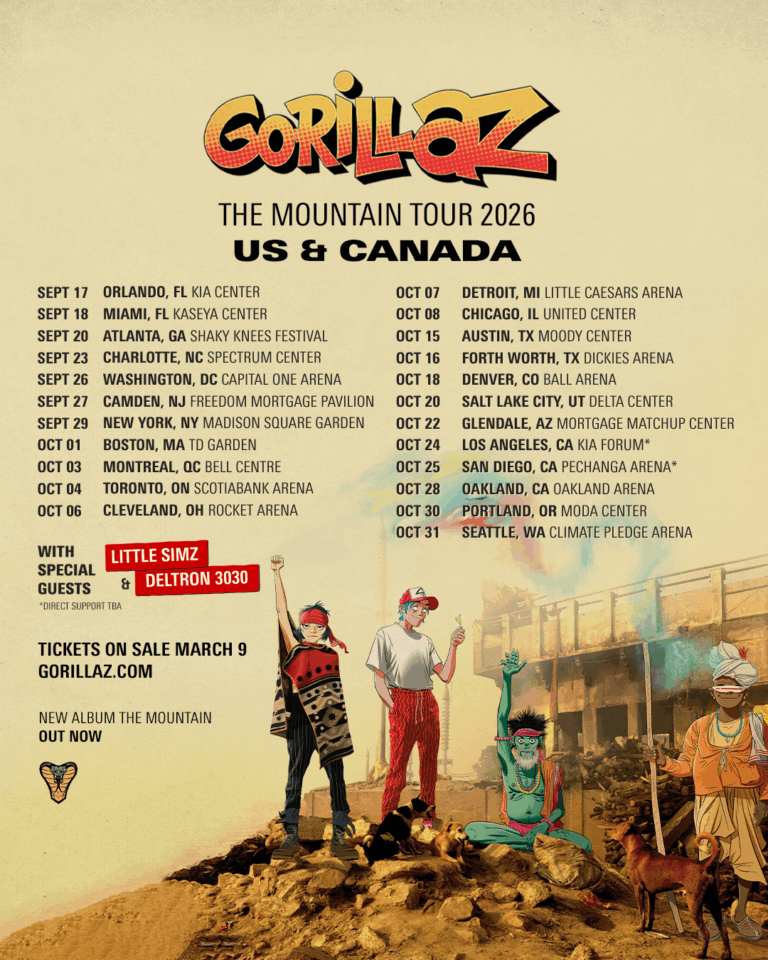 GORILLAZ Announce North American Tour