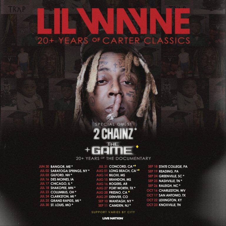 Lil Wayne Drops 28 New Tour Dates With 2 Chainz and The Game Along for the Ride