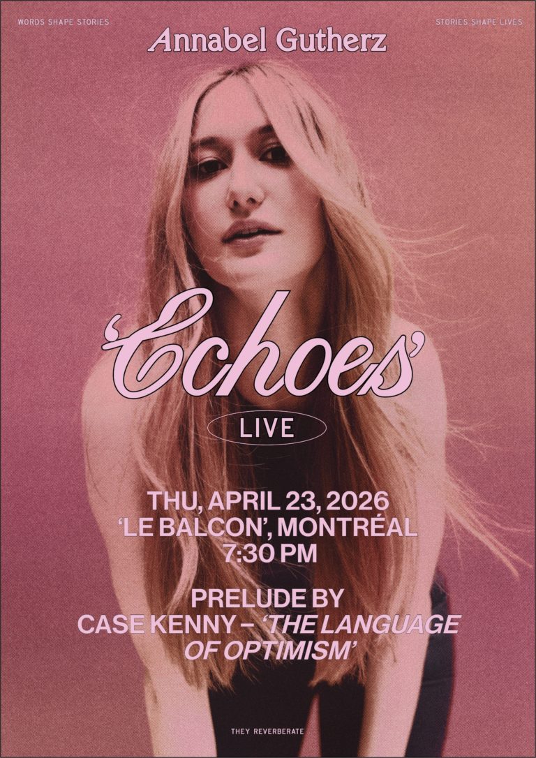 Newly Signed to BMG, Montreal Pop-Rock Artist ANNABEL GUTHERZ Announces April 23 Live Show at Le Balcon With CASE KENNY
