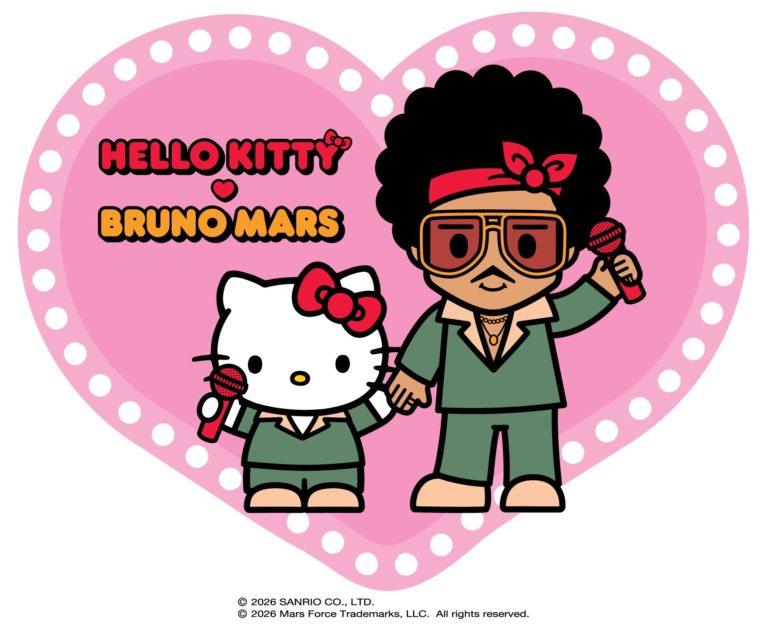 Bruno Mars and Hello Kitty Are Teaming Up Again for “The Romantic Tour” With Merch, Pop-Ups, and Cafe Takeovers