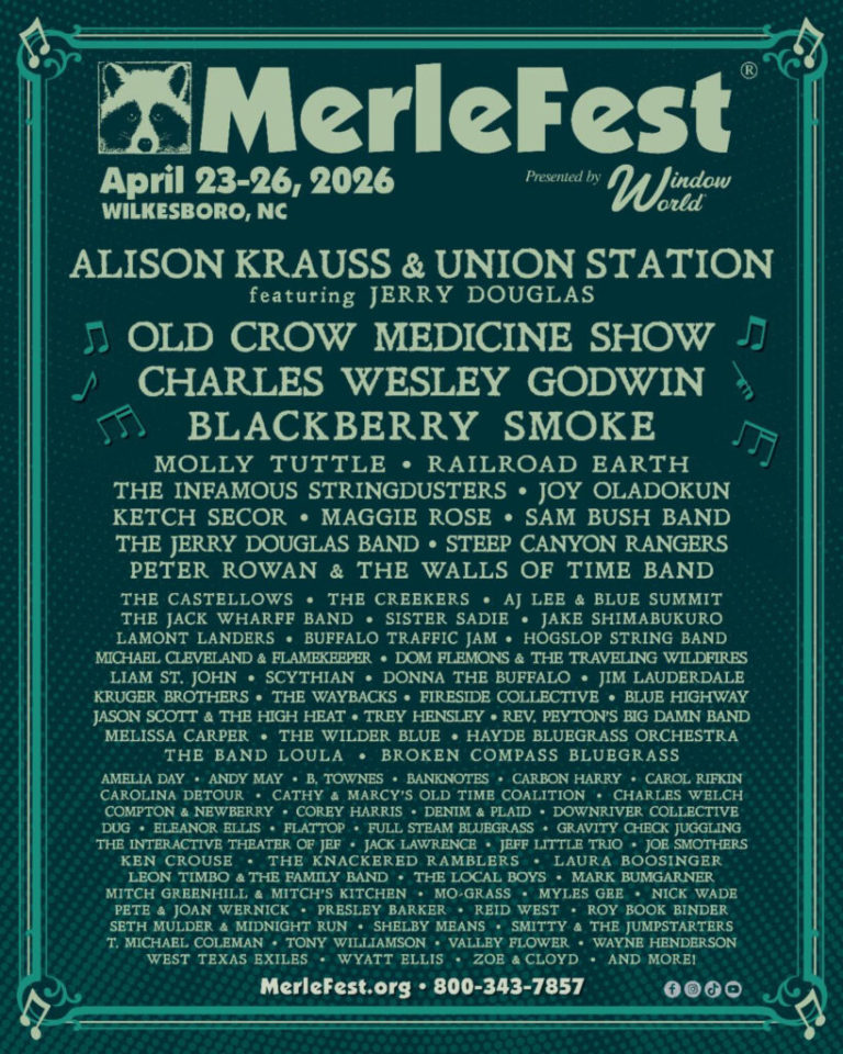 MerleFest 2026 Kicks Off in One Week With Alison Krauss, Old Crow Medicine Show, and a Special Late Night Jam