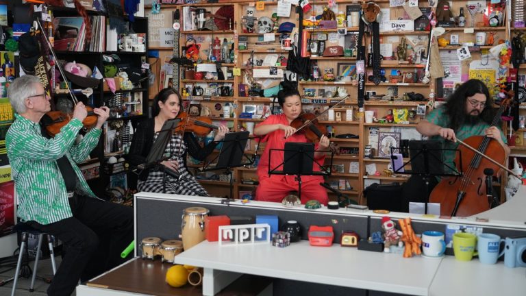 A Rejuvenated Kronos Quartet Returns to the NPR Tiny Desk With Urgency and Wit