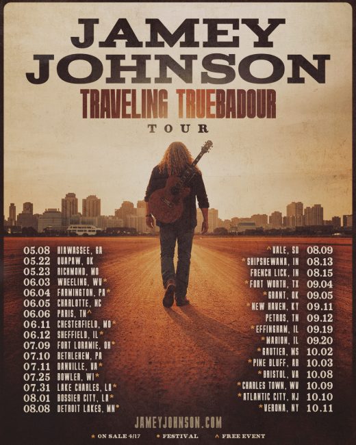 Jamey Johnson Hits the Road With 31-Date “Traveling Truebadour” Headlining Tour