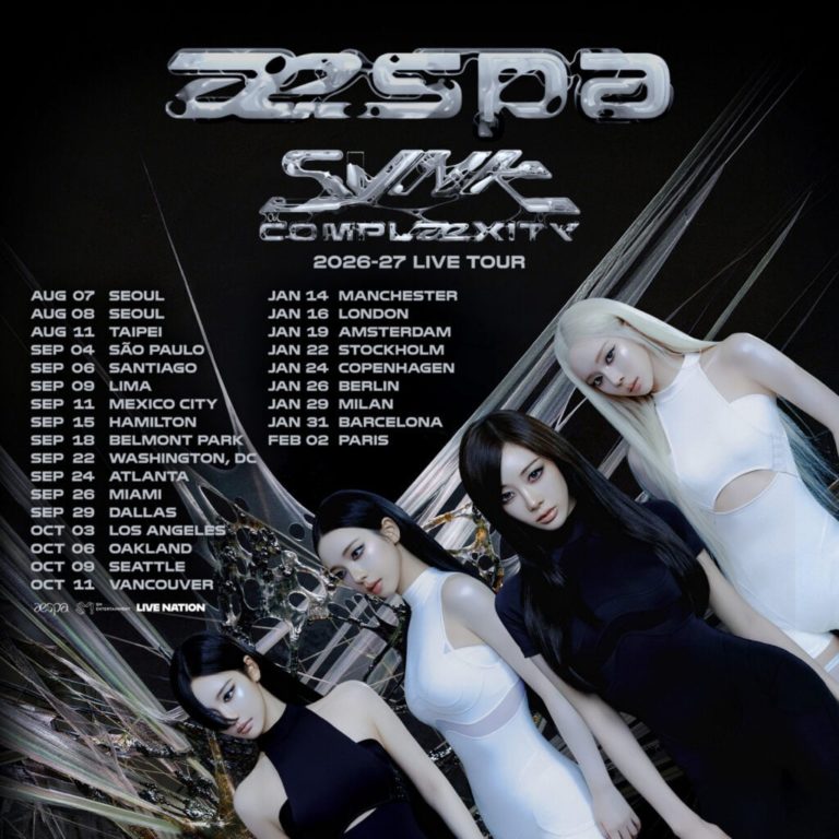 aespa Unveil “LIVE TOUR – SYNK : COMPLæXITY” World Tour Dates for 2026-2027