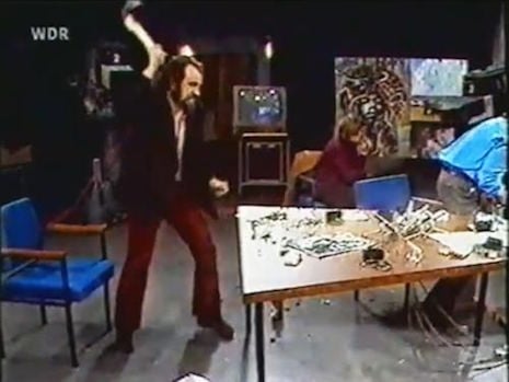 Video: 1971 German Talk Show Clip Where a Music Producer Destroys the Table With an Axe