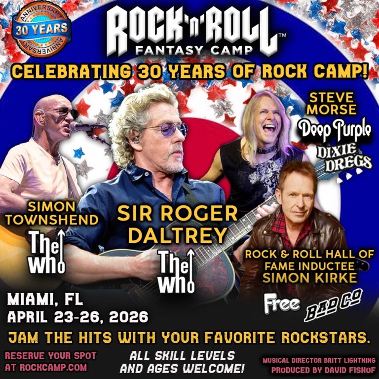 Rock ‘n’ Roll Fantasy Camp Turns 30 With Roger Daltrey, Stewart Copeland, and Tommy Lee