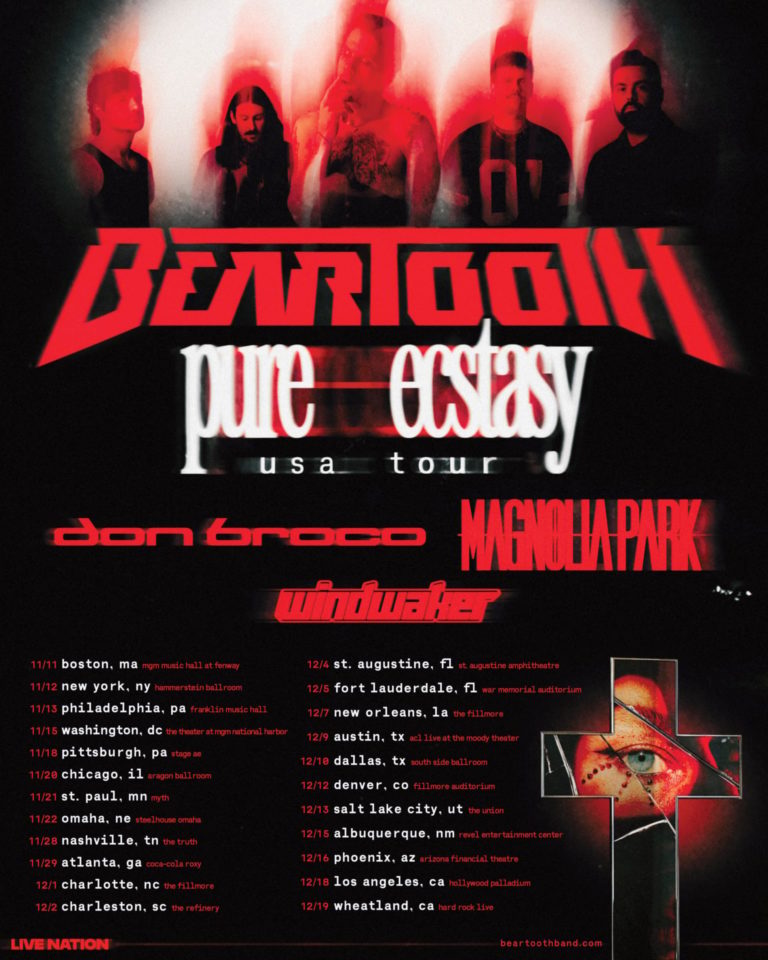 Beartooth Unleash “Pure Ecstasy World Tour” Alongside New Album Due This August