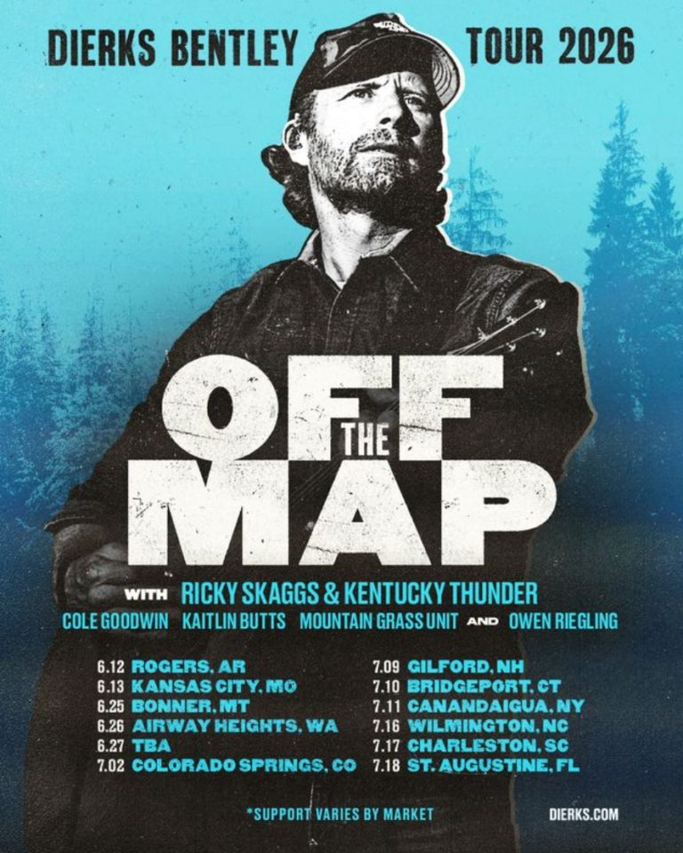 Multi-Platinum Country Hitmaker Dierks Bentley Takes the “Off The Map Tour” to Amphitheaters This Summer