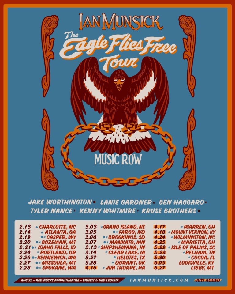 Wyoming Country Hitmaker Ian Munsick Expands the Eagle Flies Free Tour Through Summer 2026