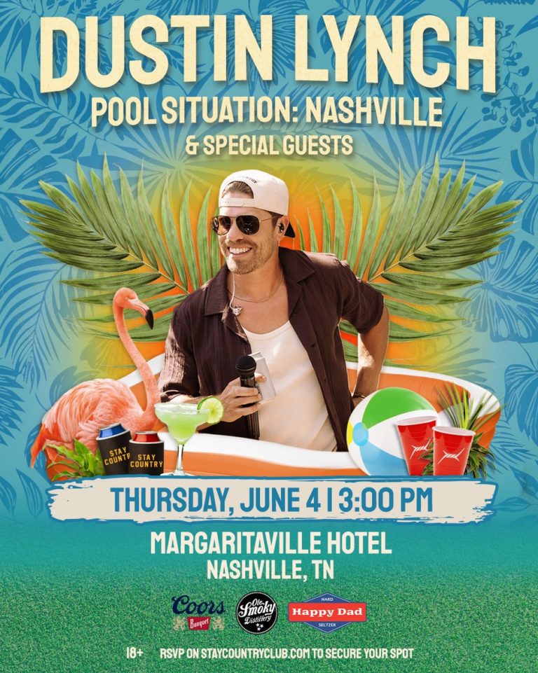 Dustin Lynch Brings the Wildest Pool Party in Country Music Back to Nashville for CMA Fest