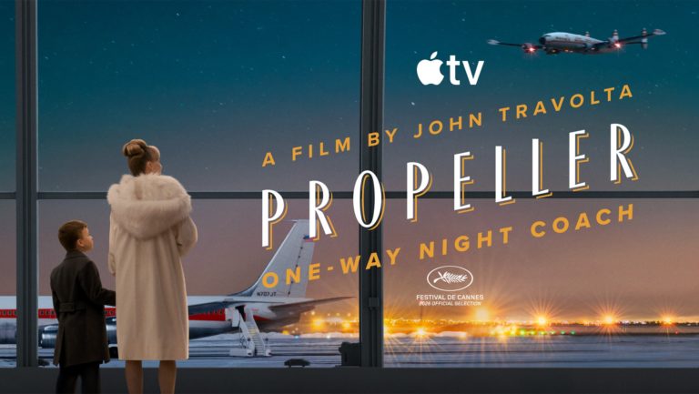John Travolta Writes, Directs, and Narrates New Film “Propeller One-Way Night Coach” for Apple TV