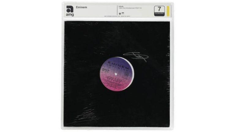 Eminem’s Rare ‘Infinite’ LP Shatters Records at Goldin’s Music Memorabilia Auction