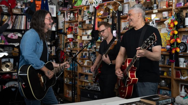 Foo Fighters Bring Stadium Rock Behind the Desk for a First-Ever NPR Tiny Desk Concert
