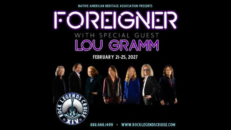Foreigner Headlines Rock Legends Cruise XIV in 2027 With Lou Gramm, While a Massive 2026 Tour Run Is Already Underway