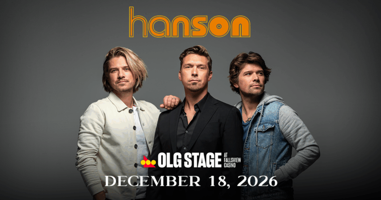 “MMMBop” Hitmakers Hanson Headed to OLG Stage at Fallsview Casino This December