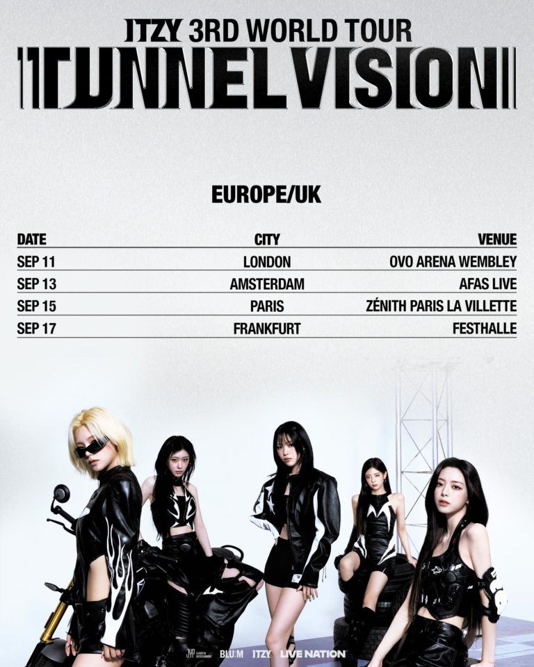 Itzy Bring Their 3rd World Tour To Europe And The UK This September