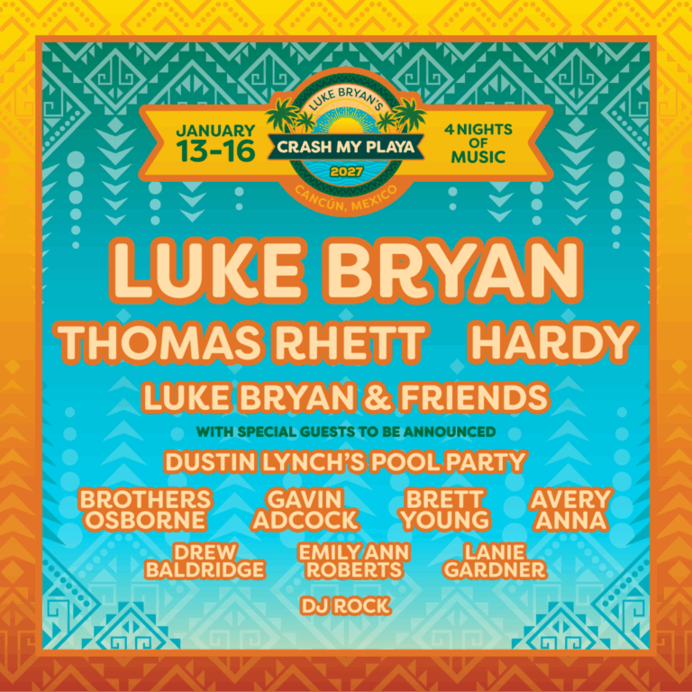 Luke Bryan Brings Thomas Rhett And HARDY To The Beach For Crash My Playa 2027