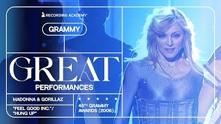 Video: Madonna And Gorillaz Make History With “Feel Good Inc.” And “Hung Up” At The 2006 Grammys