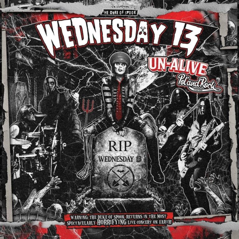 Horror Punk Showman Wednesday 13 Captures A Massive Crowd On Live LP ‘Un-Alive From Pol’and’Rock 2025’