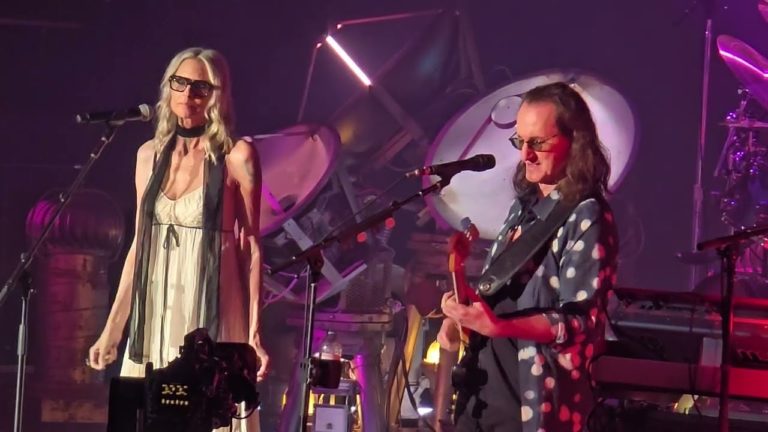 Video: Rush Reunite At The Kia Forum As Aimee Mann Joins For “Time Stand Still”