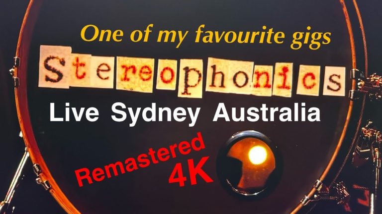 Video: Stereophonics Tear Through A Blistering 2005 Sydney Show In Stunning 4K