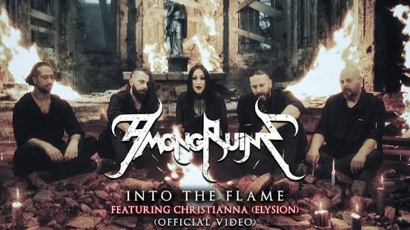 Greek Melodic Death Metal Act AMONGRUINS Unveil Cinematic New Video For “Into The Flame” Featuring Christianna Of Elysion