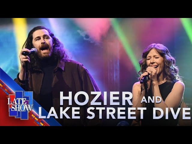 Hozier And Lake Street Dive Unite For A Soaring “With A Little Help From My Friends” On The Late Show