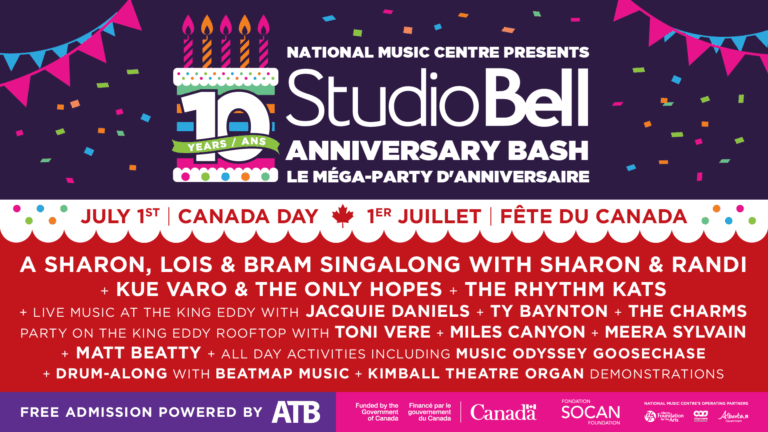 Calgary’s Studio Bell Turns 10 With A Free Canada Day Bash And 10 Live Acts